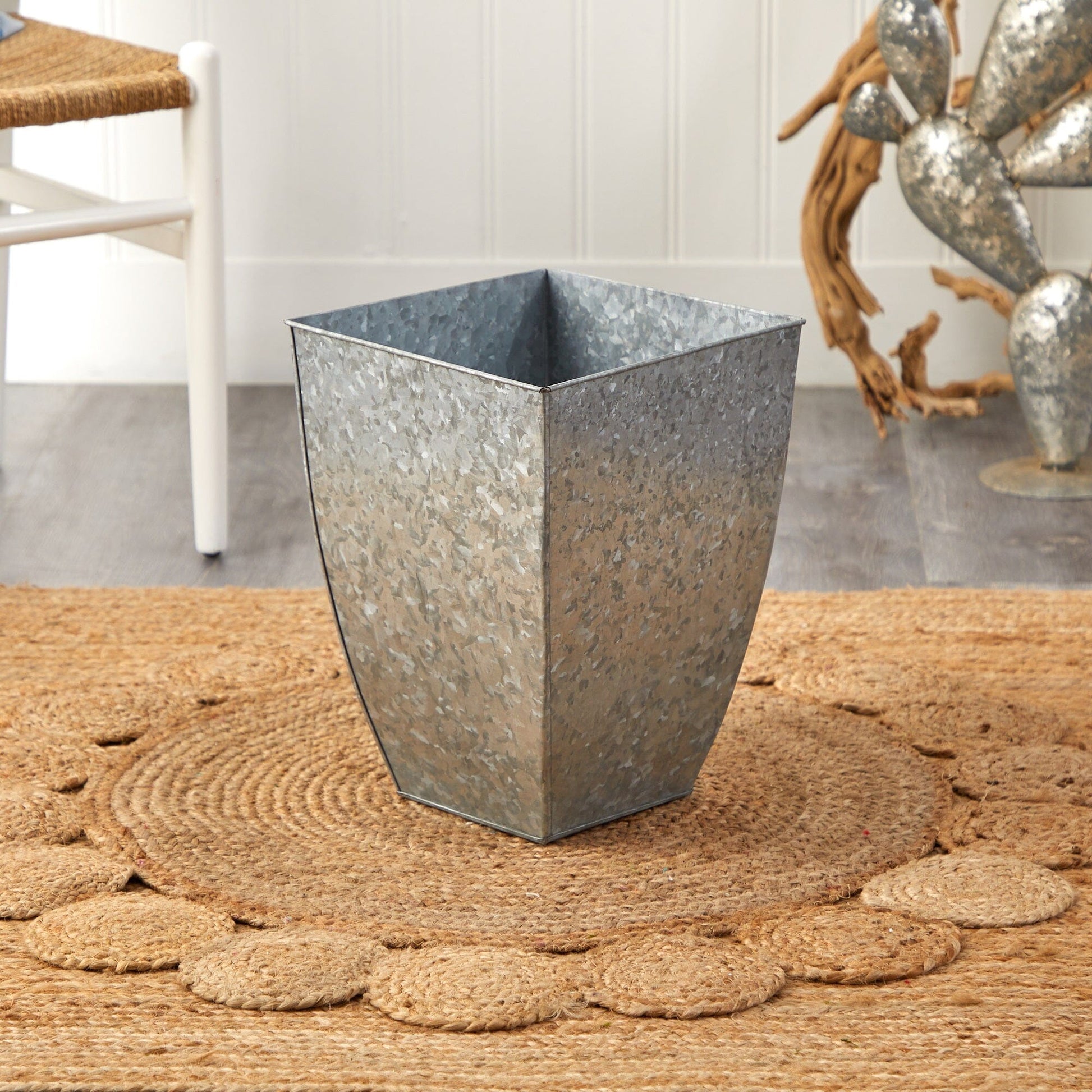 15” Square Tin Planter - Tampa Home & Garden Store