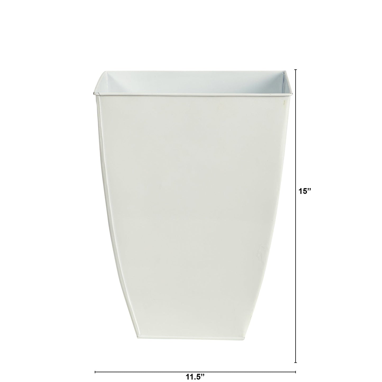 15” Square Tin Planter - Tampa Home & Garden Store