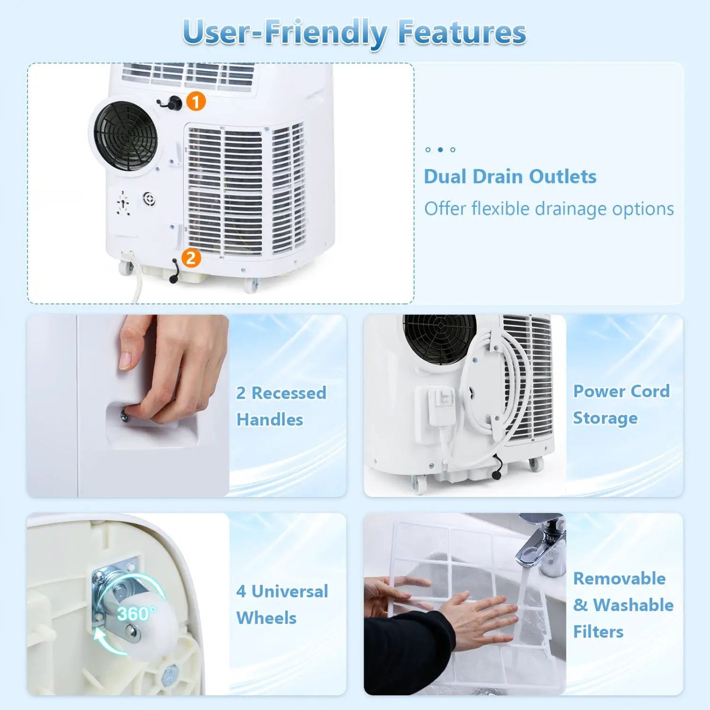 15000 BTU Portable Air Conditioner App Control