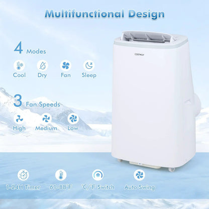 15000 BTU Portable Air Conditioner App Control