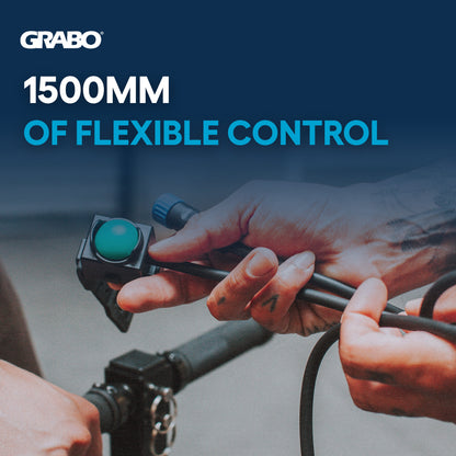 GRABO HighFlow 1500mm wired remote cable, black handheld unit with green button on Tampa Home & Garden Store