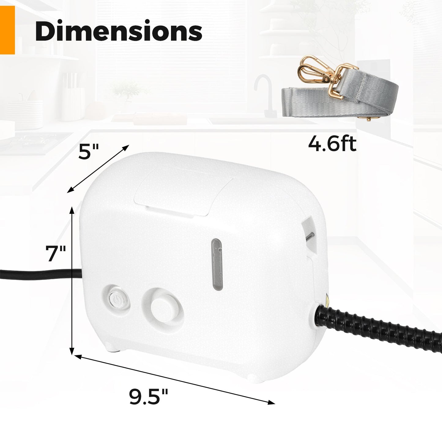 1500W steam cleaner white 34 oz water tank DirectDeals multipurpose home use on Tampa Home & Garden Store