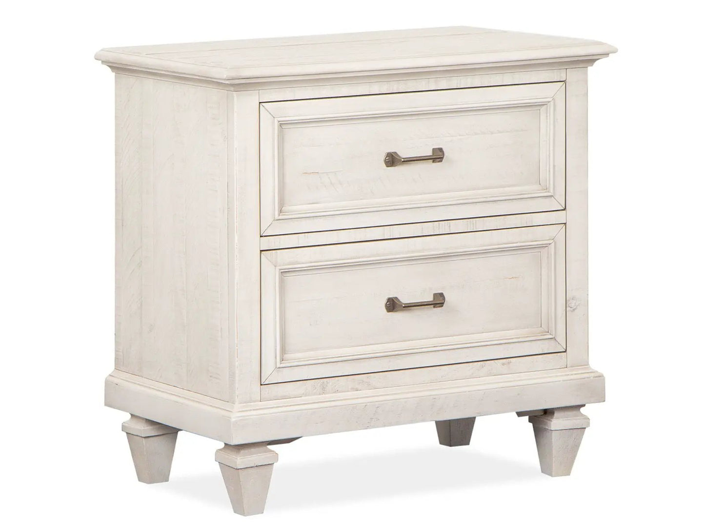Newport Drawer Nightstand Alabaster2-drawer with pulls, classic accent by Unique Piece Furniture on Tampa Home & Garden Store