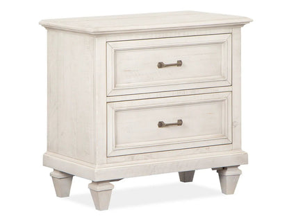 Newport Drawer Nightstand Alabaster2-drawer with pulls, classic accent by Unique Piece Furniture on Tampa Home & Garden Store