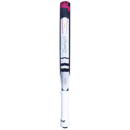 Babolat Dyna Energy Padel Racket navy blue with pink highlights, white grip, Racket Central on Tampa Home & Garden Store