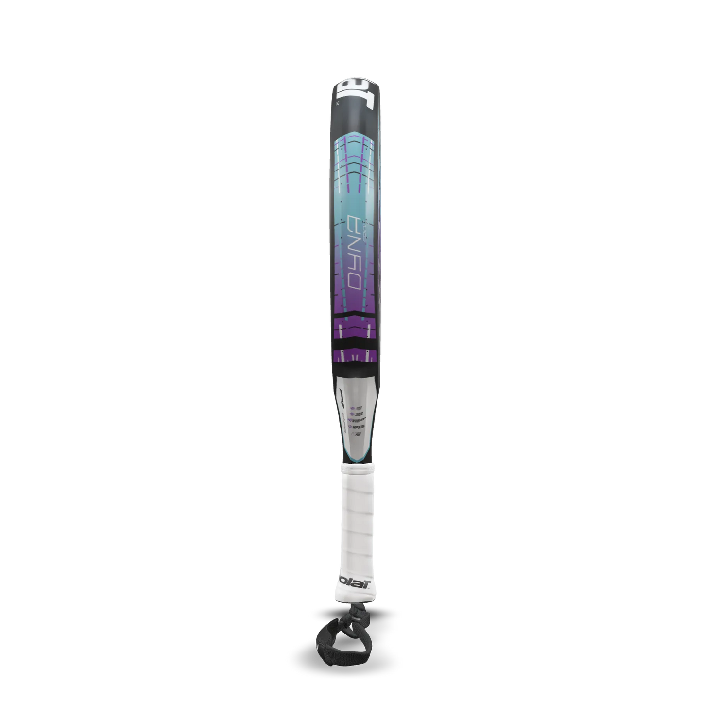 Babolat Dyna Spirit Padel Racket in blue purple gradient with white logo on Tampa Home & Garden Store