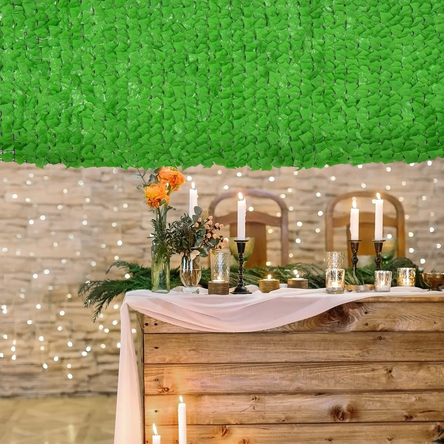 Artificial Ivy Privacy Fence 118 By 39 Inch Green