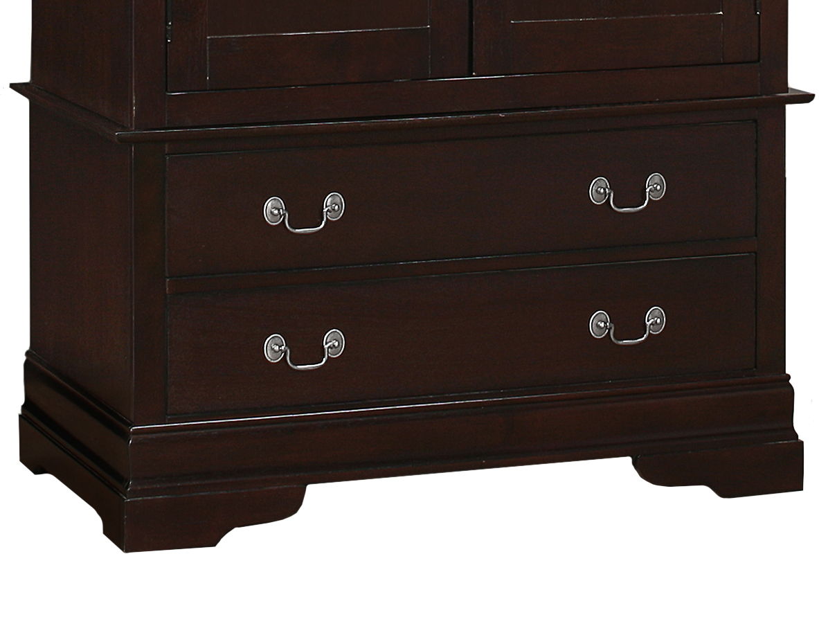 Dark wood chifforobe with two wide drawers and silver cup pulls HouseOfZazla on Tampa Home & Garden Store