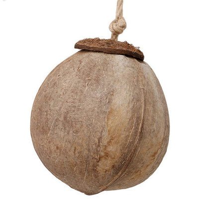 Natural coconut shell bird nest swing with rope hanger brown shell Sell My Stuff on Tampa Home & Garden Store