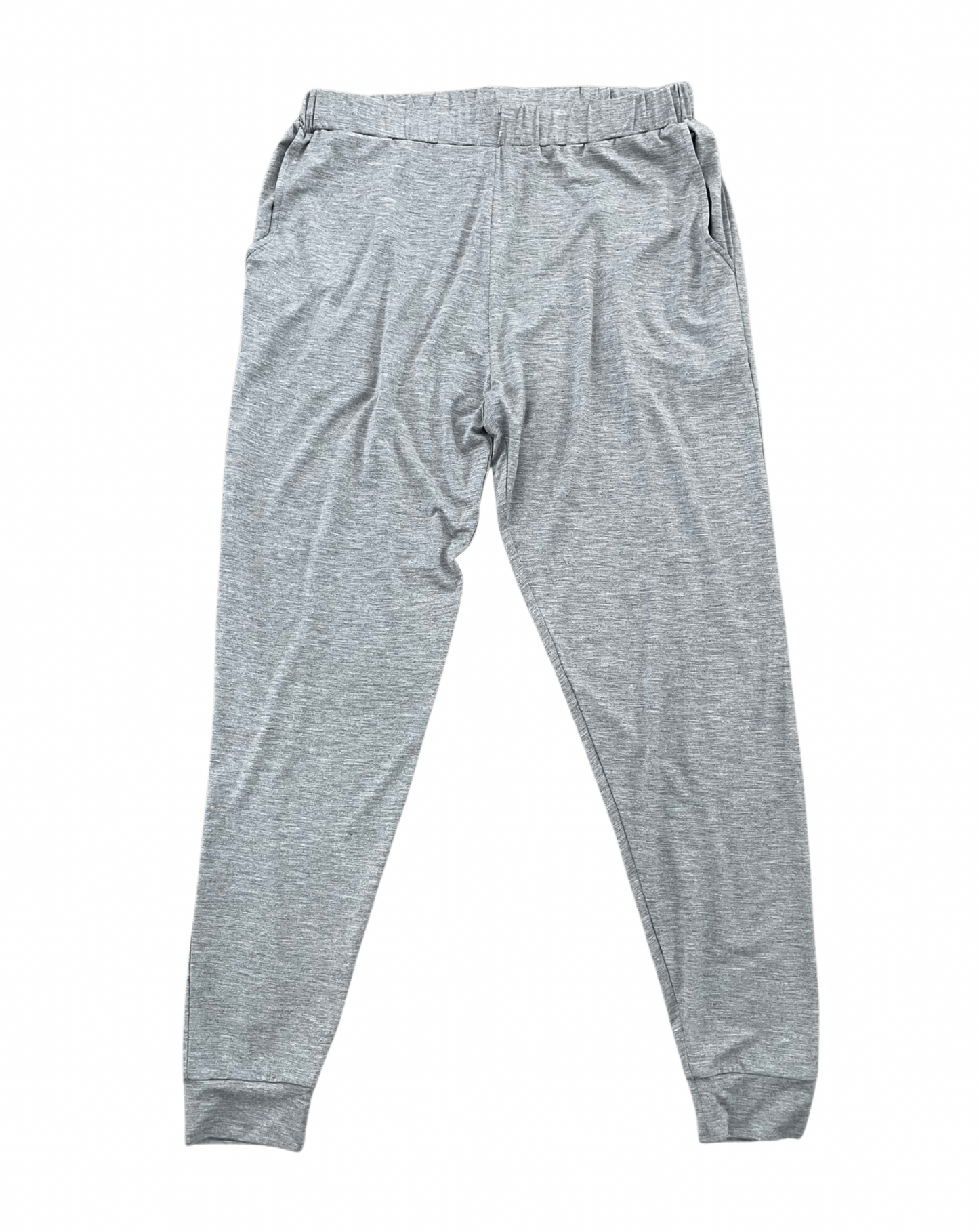 Women's Bamboo Lounge Jogger Pants gray heather, elastic waistband, pockets by Spun Bamboo on Tampa Home & Garden Store