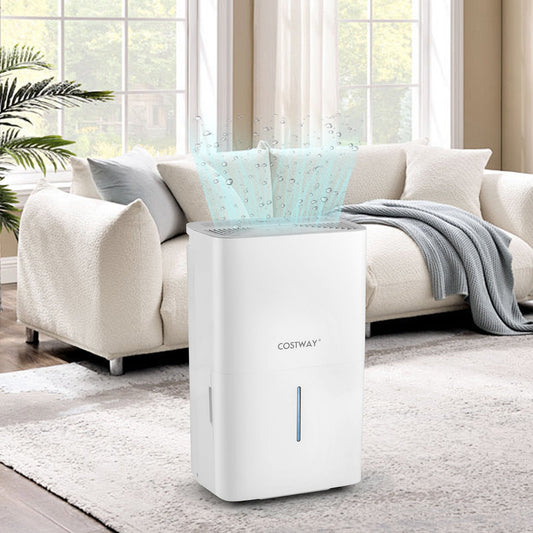 150 Pints Dehumidifier with 24H Timer and LED Display-White - Tampa Home & Garden Store