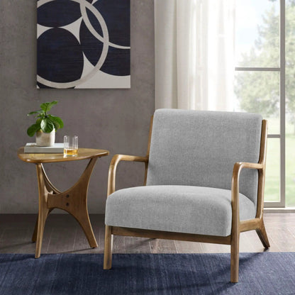 Mid-Century Style Lounge Chair With Upholstery
