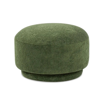 Fuji mushroom footstool ottoman in olive-green boucle by Unique Piece Furniture on Tampa Home & Garden Store