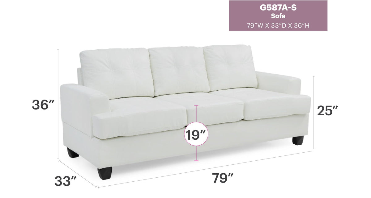 Sandridge Micro Suede Sofa for Apartment and Home