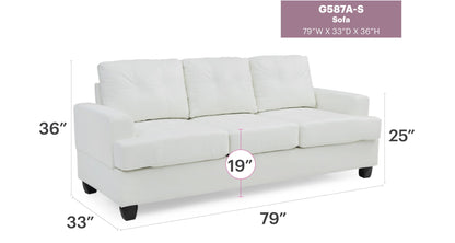 Sandridge Micro Suede Sofa for Apartment and Home