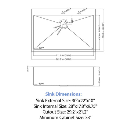 Drop In Kitchen Sink With Faucet And Dispenser