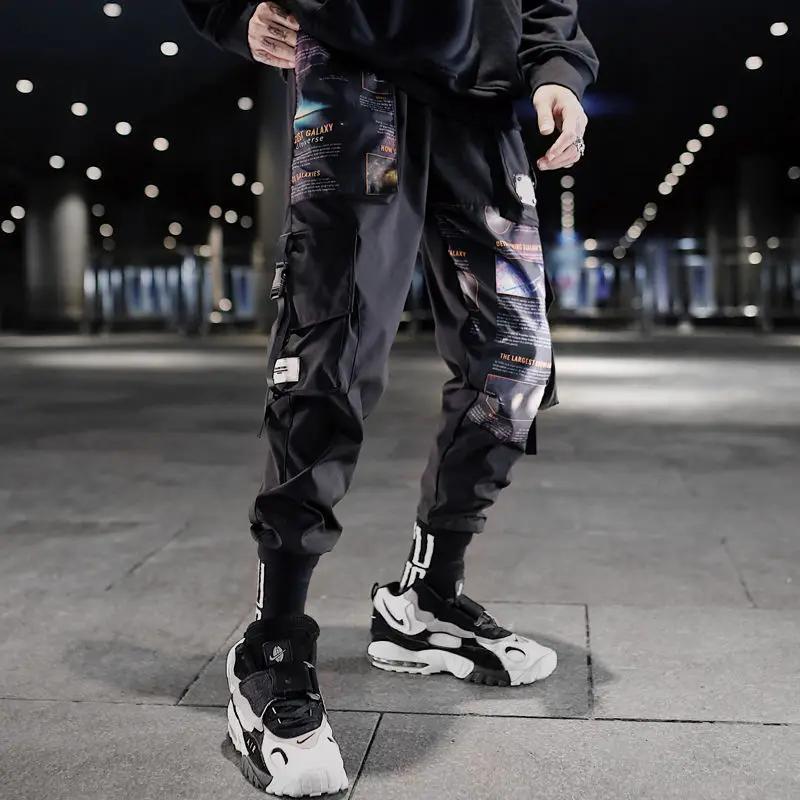 Men's Cropped Loose Overalls and Casual Pants
