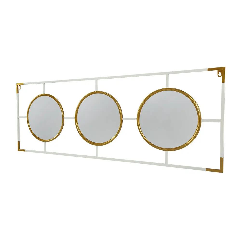 Three Mirror Wall Decor in Rectangular Frame