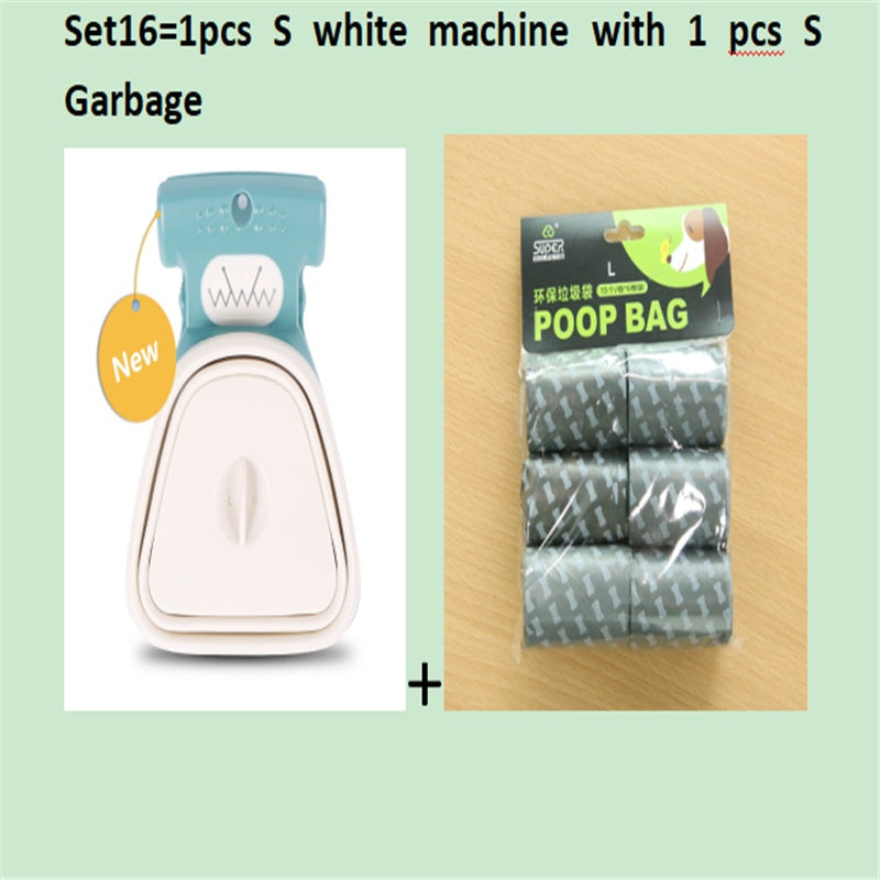 Pet Zen dog travel foldable pooper scooper with 1 roll decomposable poop bags 2-piece set on Tampa Home & Garden Store