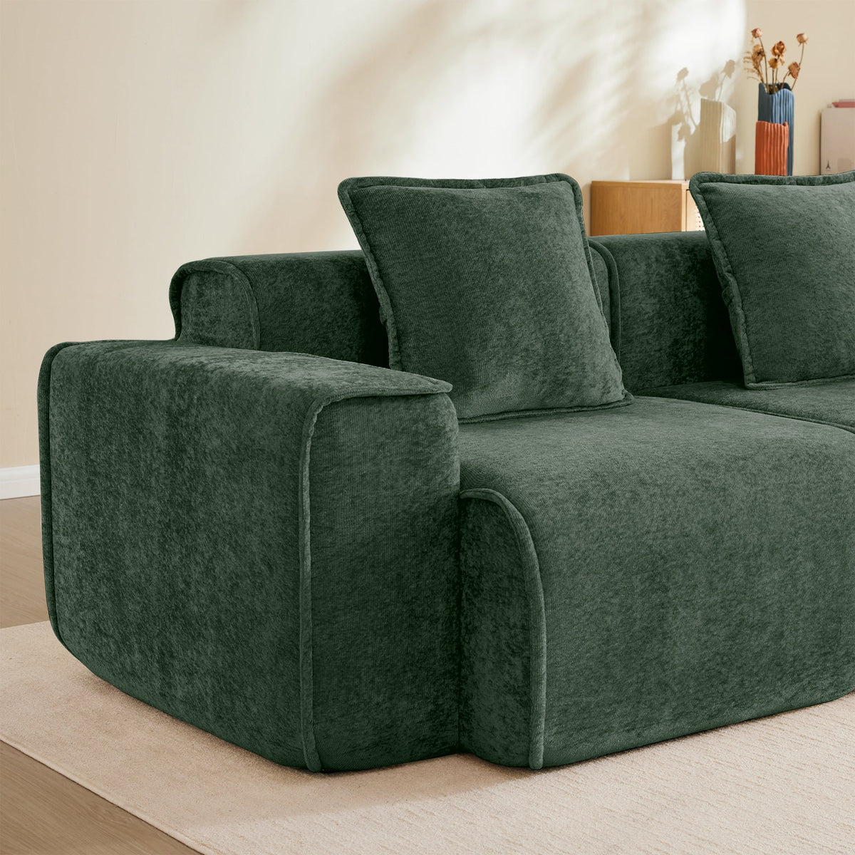 Elegant Velvet Modular Sofa And L Shape Sectional