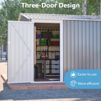 Outdoor Metal Storage Shed For Patio And Yard