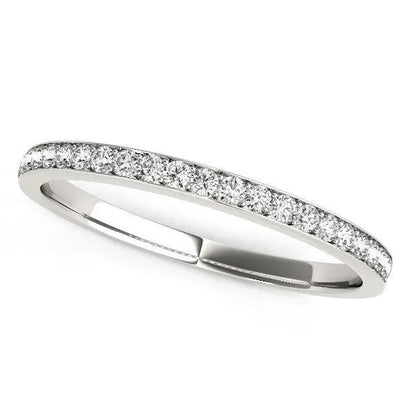14k white gold prong-set round diamond wedding band 1/5 cttw Bids.com on Tampa Home & Garden Store