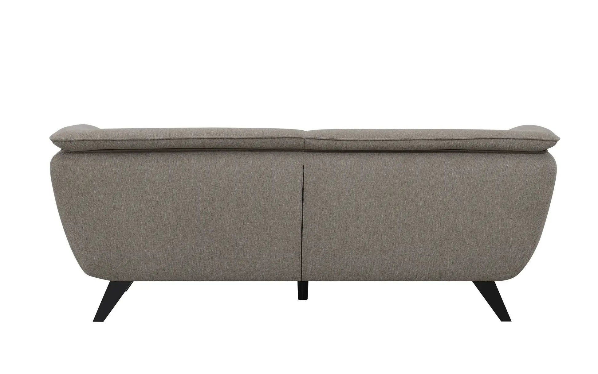 Nayeli - Boucle Sofa taupe boucle fabric with angled black metal legs on Tampa Home & Garden Store