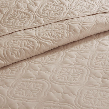 3 Piece Reversible Bedspread Set Khaki full/queen quilted bedding by HouseOfZazla on Tampa Home & Garden Store
