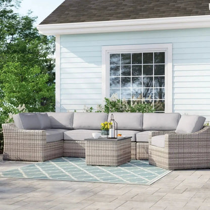 Outdoor Sofa Seating Group with Cushions