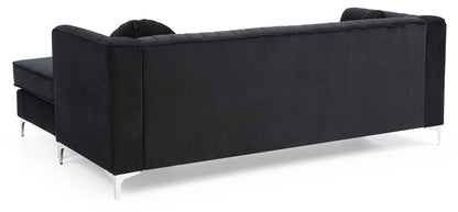 Delray Micro Suede Sofa and Chaise Lounger