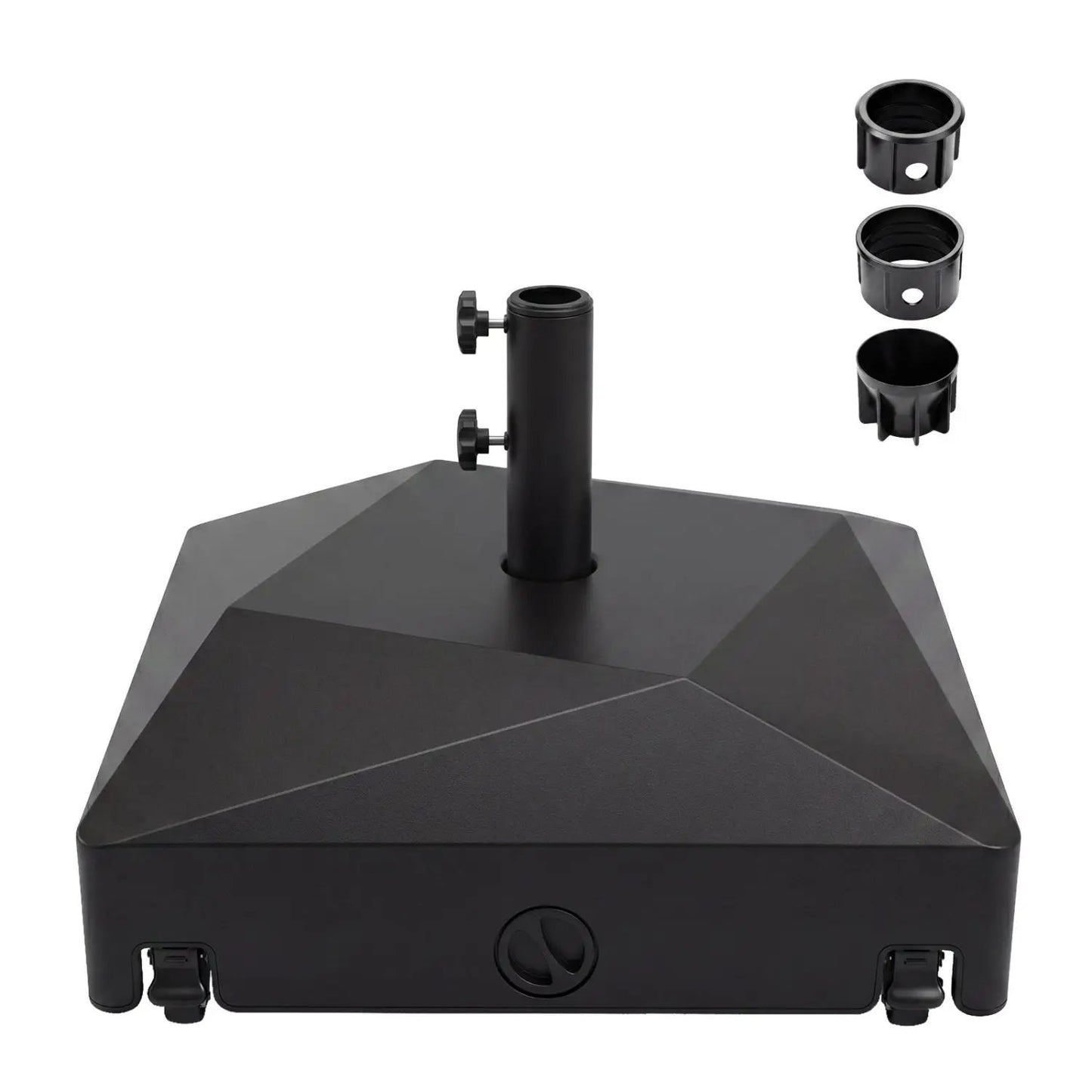 154lbs Fillable Patio Umbrella Base with Wheels