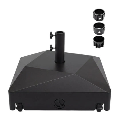 154lbs Fillable Patio Umbrella Base with Wheels