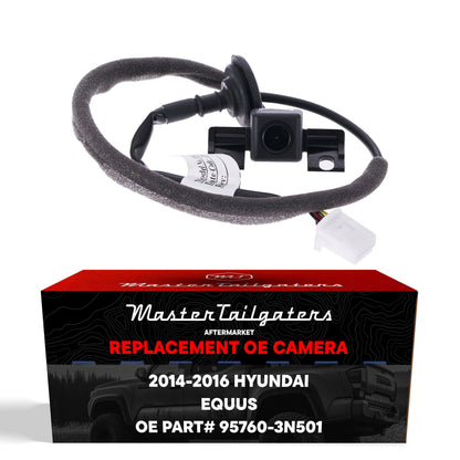 Master Tailgaters OEM backup camera for Hyundai Equus 2014-2016, black camera with wiring on Tampa Home & Garden Store