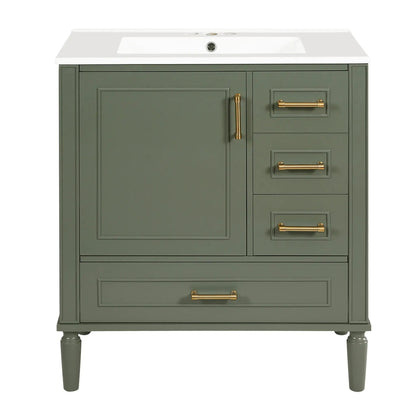 Traditional Bathroom Vanity With Soft Close Doors