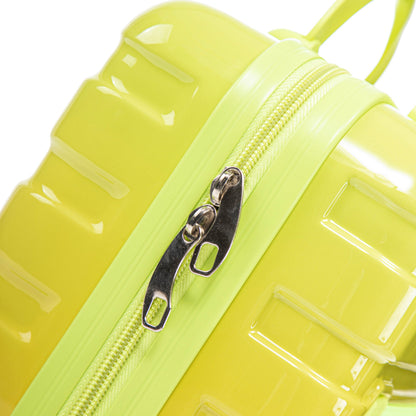 2-piece PC spinner luggage set lime green shell with zipper closure on Tampa Home & Garden Store