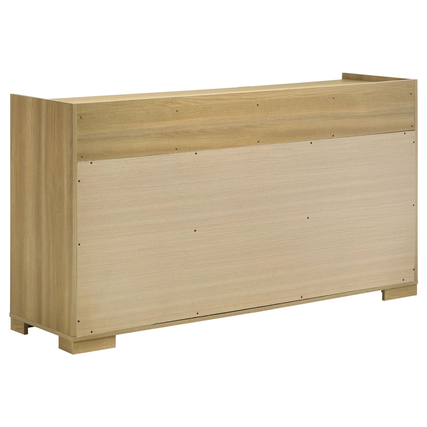 Lincoln Bedroom Set with LED Headboard, wooden oak finish, 4-piece by HouseOfZazla on Tampa Home & Garden Store