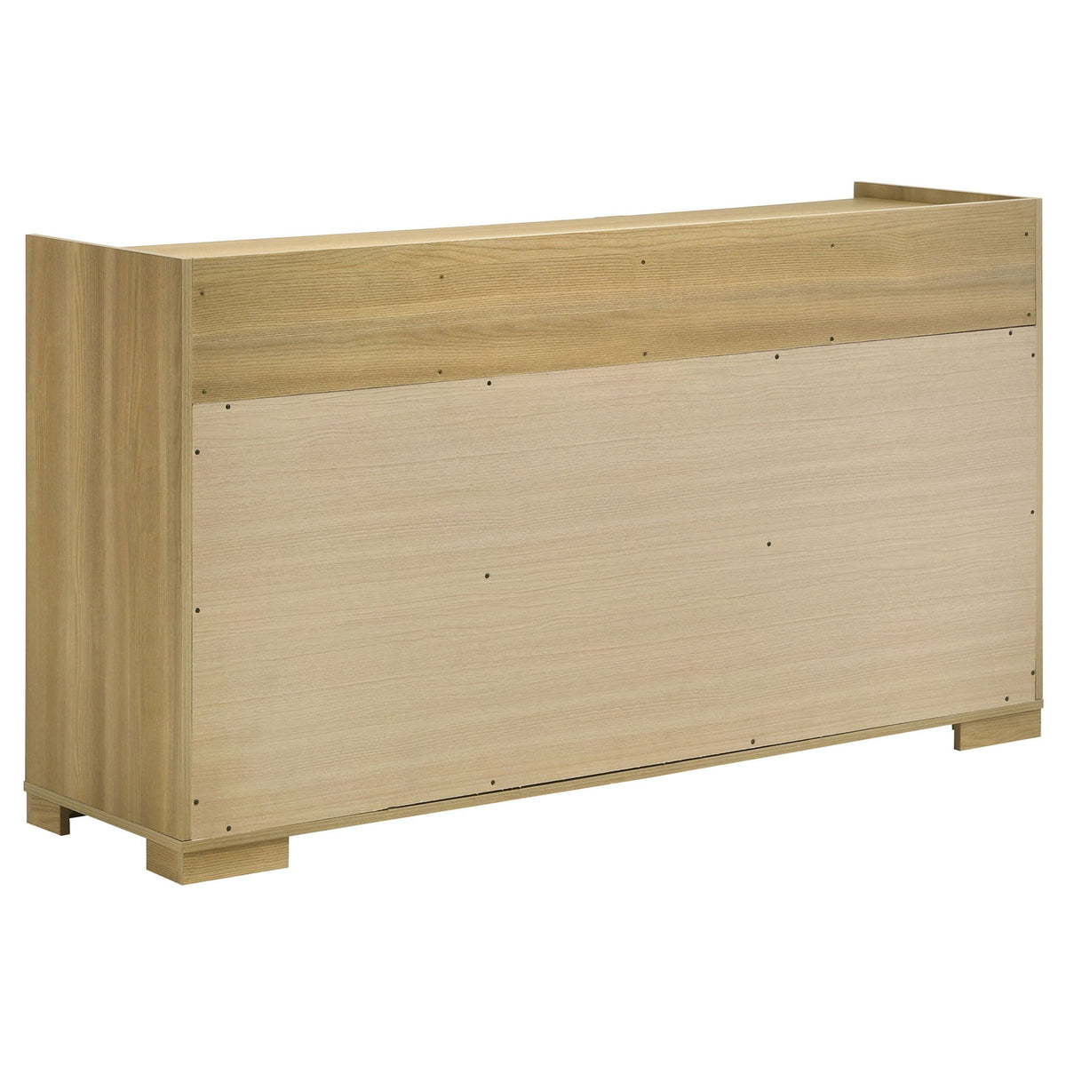 Lincoln Bedroom Set with LED Headboard, wooden oak finish, 4-piece by HouseOfZazla on Tampa Home & Garden Store