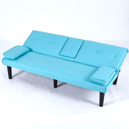 Compact Foldable Sofa Bed and Cup Holder