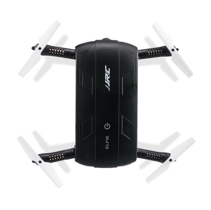 JJRC H37 Elfie foldable mini selfie drone with 4 white propellers black body on Tampa Home & Garden Store