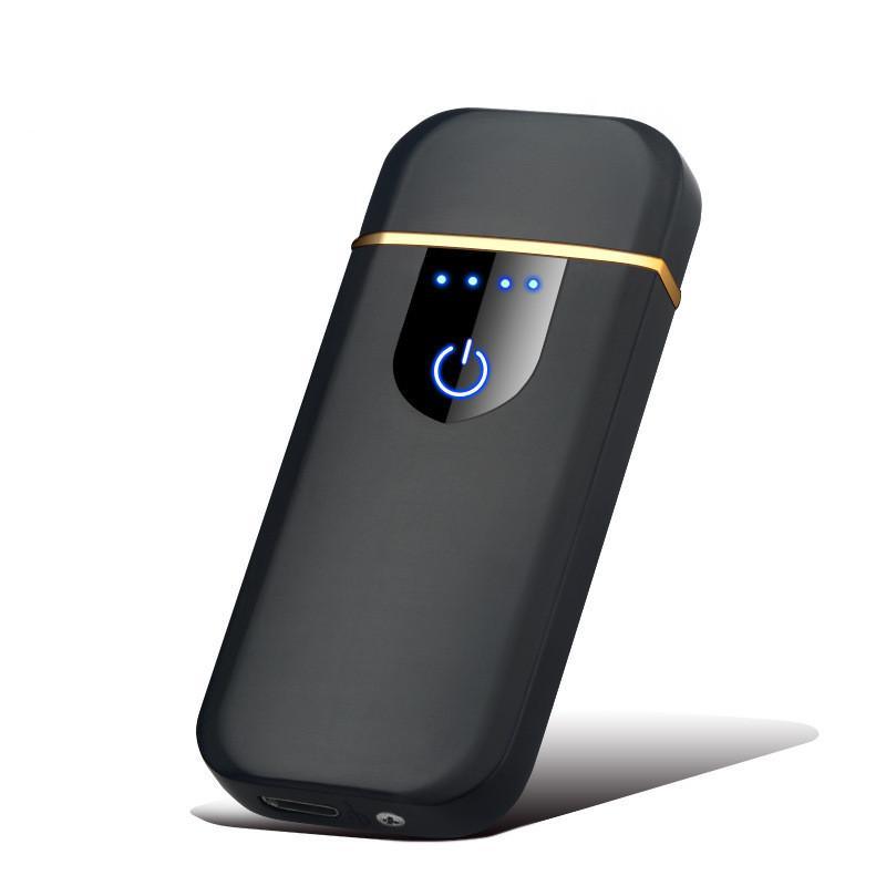 Stevvex metal plasma lighter with dual arc, blue LED indicators, USB rechargeable on Tampa Home & Garden Store