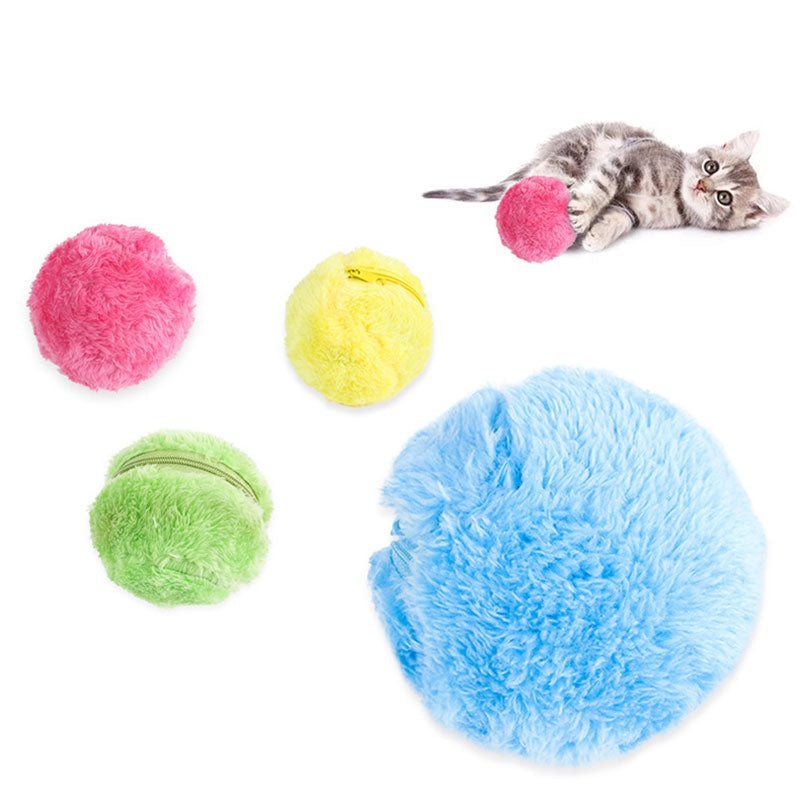 Magic Roller Ball plush toy set with 5 colorful fluffy balls pink yellow green blue on Tampa Home and Garden Store