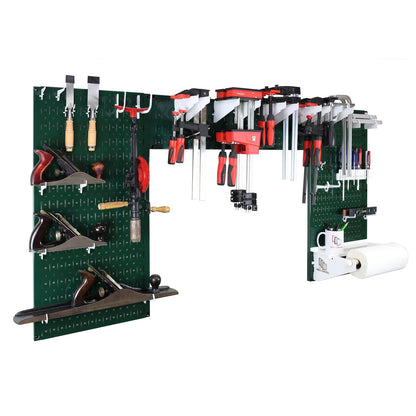 Metal Pegboard and Tool Storage Organizer Set
