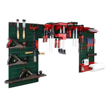 Metal Pegboard and Tool Storage Organizer Set