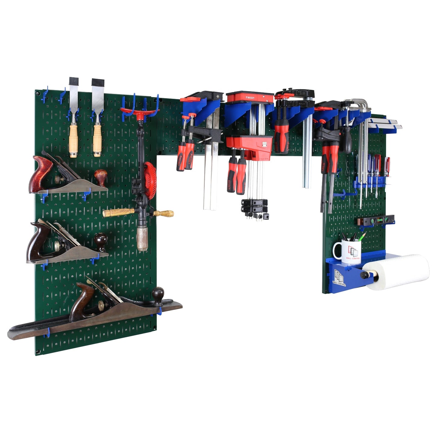 Metal Pegboard and Tool Storage Organizer Set