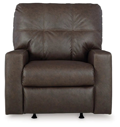Barlin Mills rocker recliner in brown leather-look upholstery by Unique Piece Furniture on Tampa Home & Garden Store