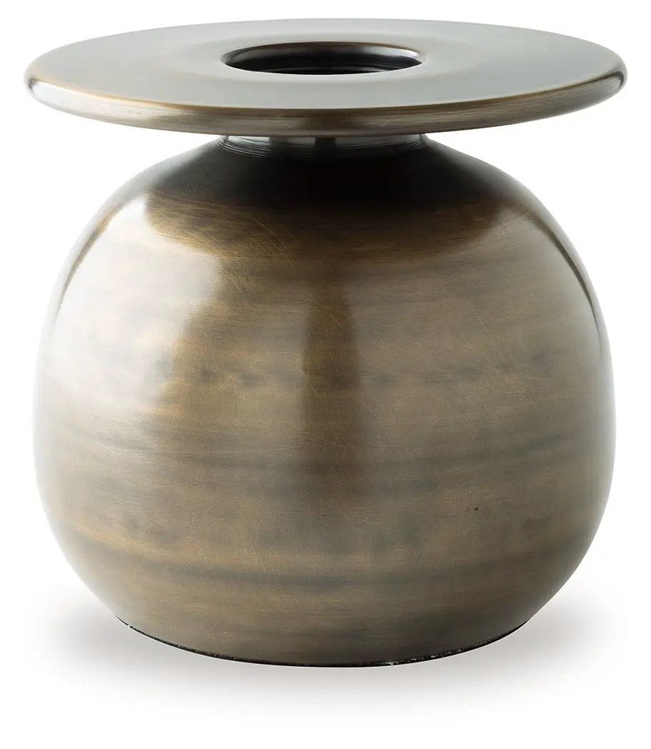 Fedorleigh Vase in Antique Brass Finish Modern