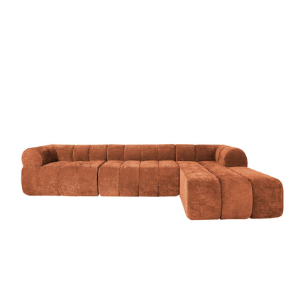 Modern L Shaped Sectional Sofa and Chaise Lounge