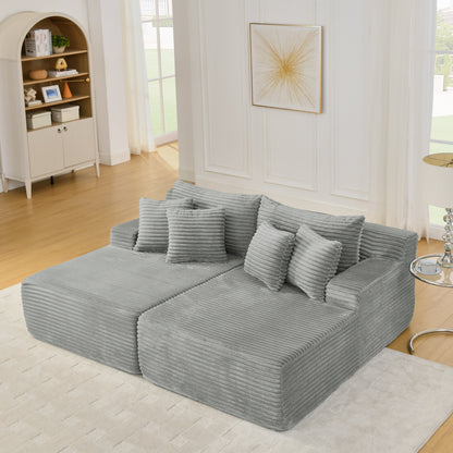 Premium Velvet Sofa And Lazy Lounge Chair