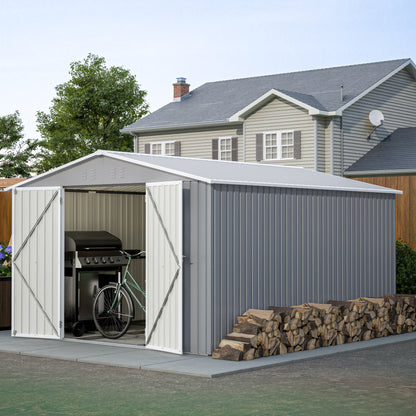 10 By 12 Feet Galvanized Steel Storage Shed