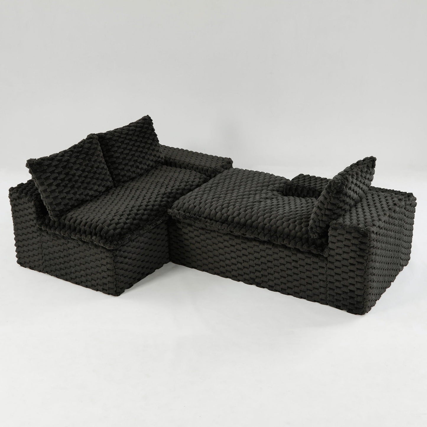 Modular Convertible Sofa and Twin Chaise Lounge